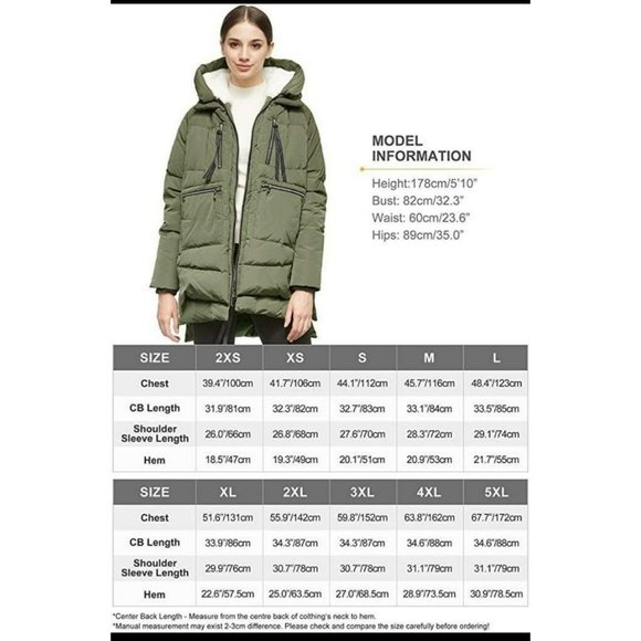 The Amazon Jacket: Green Orolay Duck Down Feathered Jacket SIZE Medium - Picture 9 of 11
